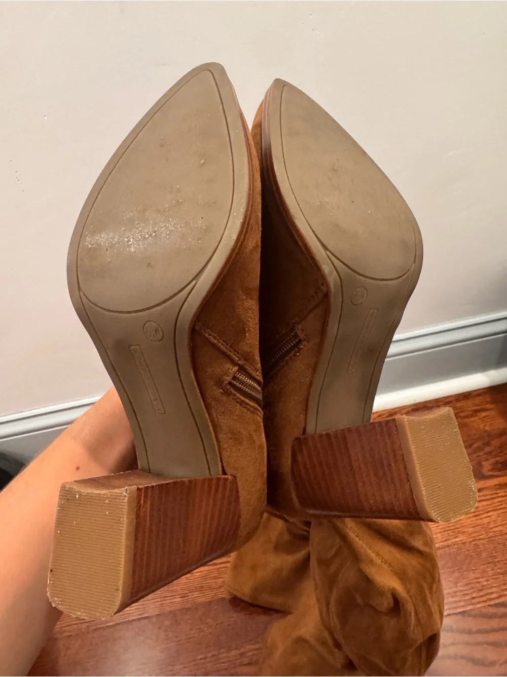 Marc Fisher Over-the-Knee Suede Boots in Brown